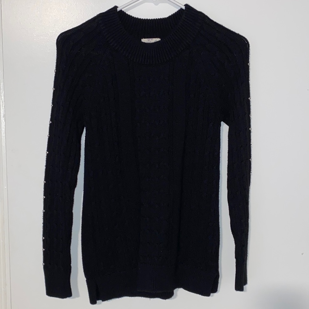 Hippie Rose Beaded Sleeve Sweater